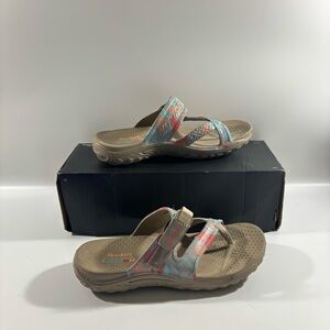 kechers Foamies Reggae Rainforest Sandal Thong Strappy Slip On Womens *SZ 8*